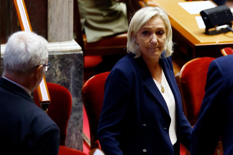 Marine Le Pen dühét fejezte ki az amerikaiakkal kapcsolatban.